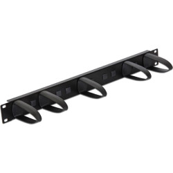 Delock 19″ Cable Management Panel universal black