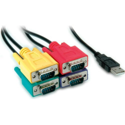 ROLINE USB to 4 RS-232 Converter