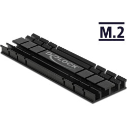 Delock Heat Sink flat 70 mm for M.2 module black
