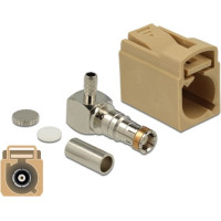 Delock FAKRA L jack 90° for crimping