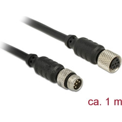 Navilock Extensions cable M8 male > M8 female waterproof 1 m for M8 GNSS receiver