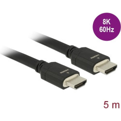 Delock Ultra High Speed HDMI Cable 48 Gbps 8K 60 Hz black 5 m certified