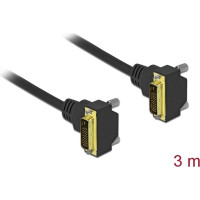 Delock DVI Cable 18+1 male angled to 18+1 male angled 3 m