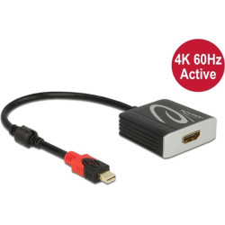 Delock Active mini DisplayPort 1.4 to HDMI Adapter 4K 60 Hz (HDR)