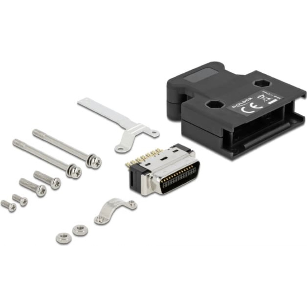 Delock MDR male 26 pin solder connection with housing