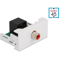 Delock Easy 45 Module RCA female to RJ45 female port 22.5 x 45 mm