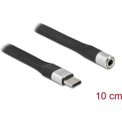 Delock FPC Flat Ribbon Cable USB Type-C™ to Stereo jack 10 cm