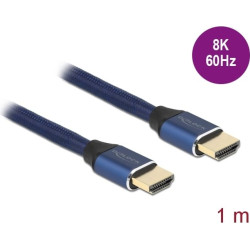 Delock Ultra High Speed HDMI Cable 48 Gbps 8K 60 Hz blue 1 m certified