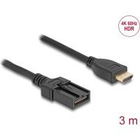 Delock HDMI Automotive cable HDMI-A male to HDMI-E male 3 m 4K 60 Hz