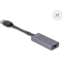 Delock USB Type-A Network Adapter 2.5 Gigabit LAN 1 x RJ45 slim