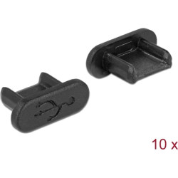 Delock Dust Cover for USB 2.0 Micro-B female without grip 10 pieces black
