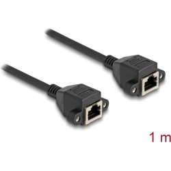 Delock RJ50 Extension Cable female to female S/FTP 1 m black