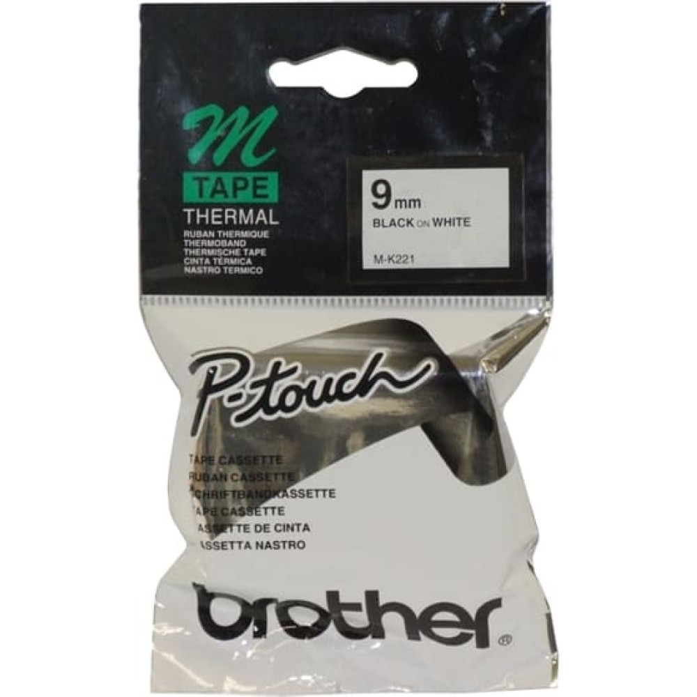 Brother M-K221B marķēšanas lenta Melns uz balta