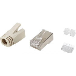 Equip 121182 vadu savienotājs RJ-45 Nerūsējošs tērauds, Caurspīdīgs, Balts