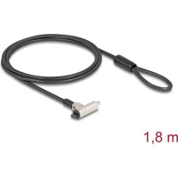 Navilock Laptop Security Cable with Key Lock for Kensington slot 3 x 7 mm or Nano slot 2.5 x 6 mm - Slim