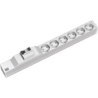Bachmann 19" 1U 6xCEE7/3 1xFI power 2.0m CEE7/7