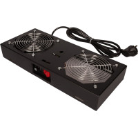Roline Fan unit with 1 fan, for 19" Wall Cabinet black