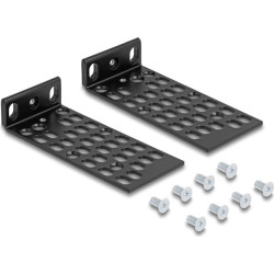 Delock Universal Rack Mounting Set 2 pieces black