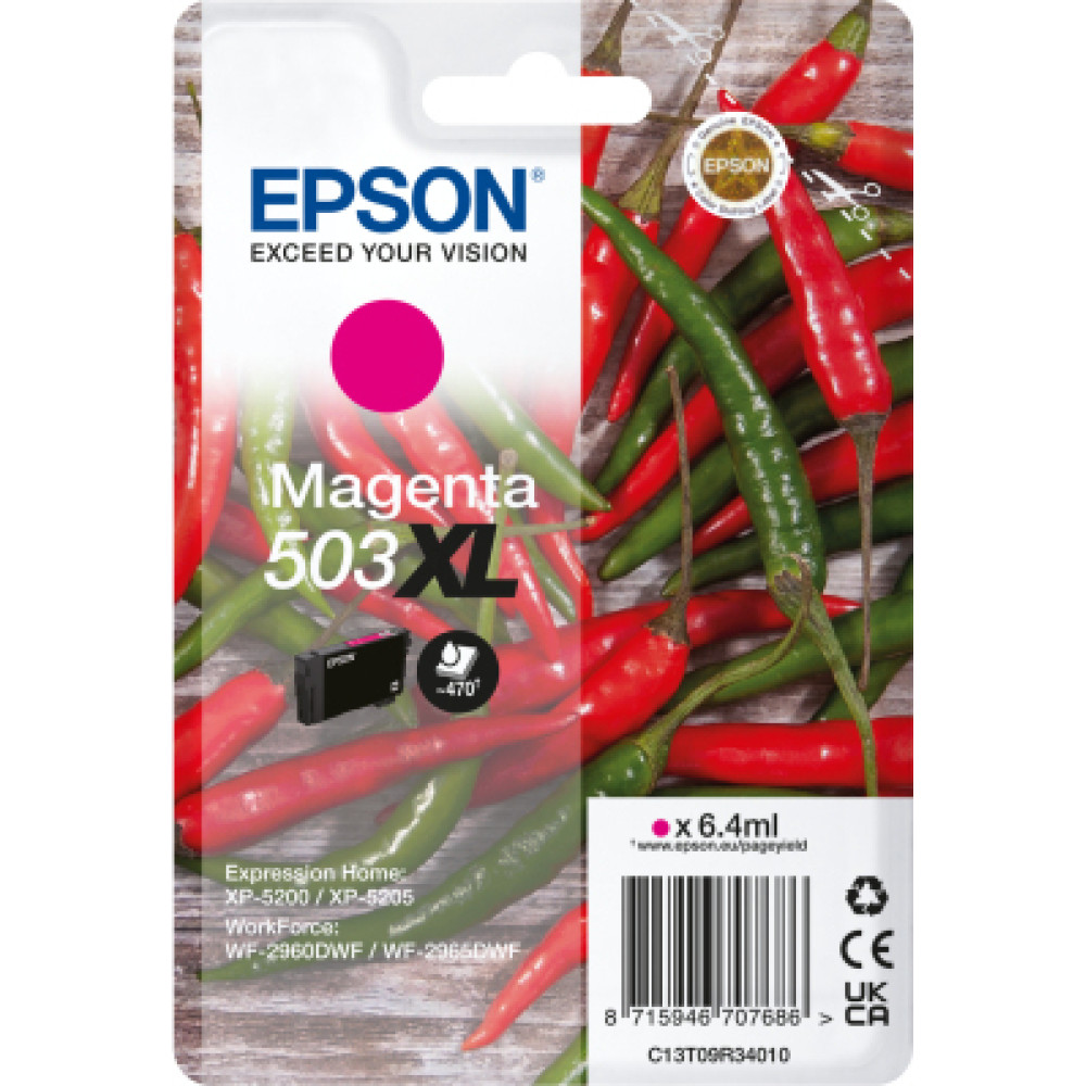 Epson 503XL ink cartridge 1 pc(s) Original High (XL) Yield Magenta
