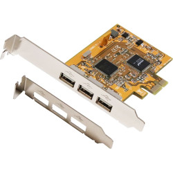 Exsys EX-11053 USB 2.0 PCIe Karte mit 3 Ports