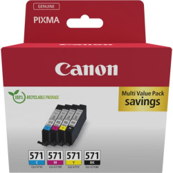 Canon 0386C008 tintes kārtridžs 4 pcs Oriģināls Melns, Tirkīzzils, Fuksīns, Dzeltens