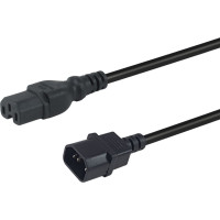 Equip 112171 elektrības kabelis Melns 3 m C14 uzmava C15 uzmava
