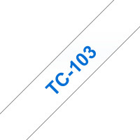 Brother TC-103 marķēšanas lenta Zils uz caurspīdīga