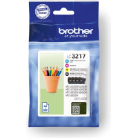 Brother LC3217VAL tintes kārtridžs 4 pcs Oriģināls Melns, Tirkīzzils, Fuksīns, Dzeltens