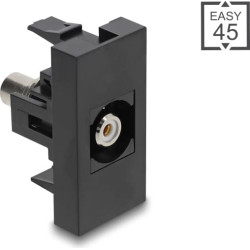 Delock Easy 45 Module RCA female to RCA female white / black