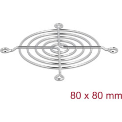 Delock Fan Grill 80 x 80 mm silver