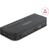 Delock HDMI KVM Switch 4K 60 Hz with USB 3.0 and Audio