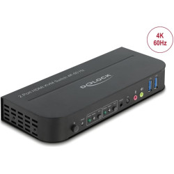 Delock HDMI KVM Switch 4K 60 Hz with USB 5 Gbps and Audio