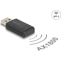 Delock Wi-Fi 6 Dual Band WLAN USB Stick AX1800 (1201 + 574 Mbps)