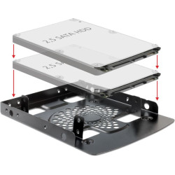 Delock Installation frame 3.5″ > 2 x 2.5″ HDD