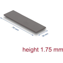 Delock Thermal Conductive Pad 70 x 20 x 1.75 mm for M.2 modules 3.2 W/mK - Low Oil Bleeding