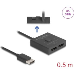 Delock DisplayPort Switch 2 to 1 bidirectional 8K