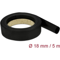 Delock Heat Shrink Tube 5 m x 18 mm black