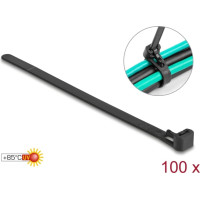 Delock Cable ties reusable heat-resistant L 150 x W 7.5 mm 100 pieces black