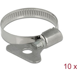 Delock Butterfly Hose Clamp 25 - 40 mm 10 pieces metal
