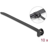 Delock Cable Tie with metal tab L 343 x W 12.7 mm 10 pieces black