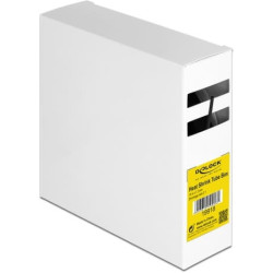 Delock Heat shrink tube box, Shrinkage ratio 2:1, 15 m x 1.2 mm black