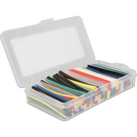 Delock Heat shrink tube assortment box, shrinkage ratio 2:1, assorted colours 196 pieces
