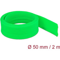 Delock Braided Sleeve stretchable 2 m x 50 mm green