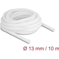 Delock Braided Sleeve self-closing 10 m x 13 mm white