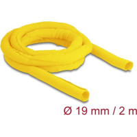 Delock Woven Sleeve self-closing heat-resistant 2 m x 19 mm yellow