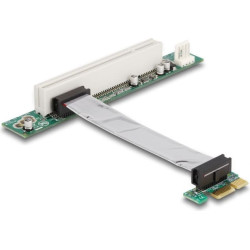 Delock Riser card PCI Express x1 > PCI 32Bit 5 V with flexible cable 9 cm left insertion