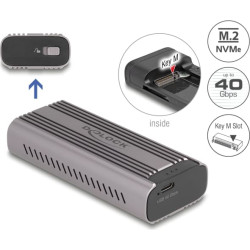 Delock USB Type-C™ 40 Gbps Enclosure for 1 x M.2 NVMe PCIe SSD