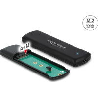Delock External USB Type-C™ Combo Enclosure for M.2 NVMe PCIe or SATA SSD - tool free