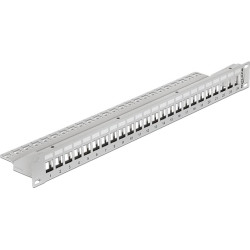 Delock 19 Keystone Patch Panel 24 Port grey