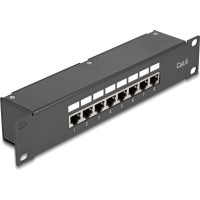 Delock 10″ Coupler Patch Panel 8 Port Cat.6